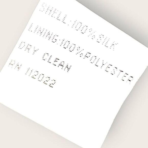 Talbots Skirt Womens Sz 14 Petite Silk Blk White Layers Streamers Chiffon Vtg 90 - Picture 9 of 12